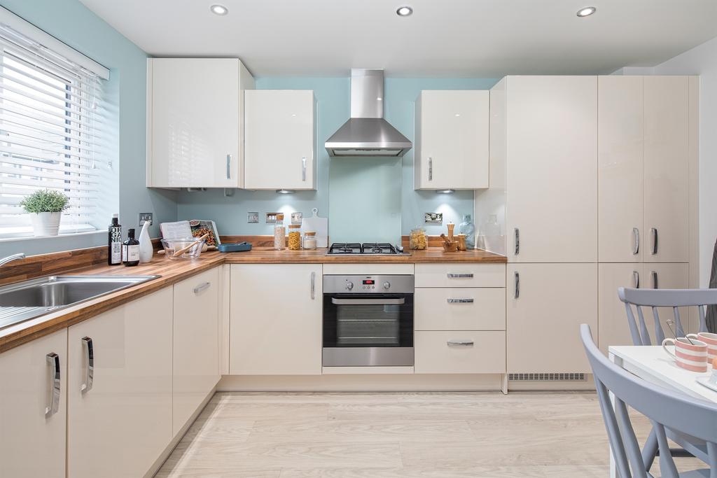 Modern fitted kitchen in the Weaver 3 bedroom home