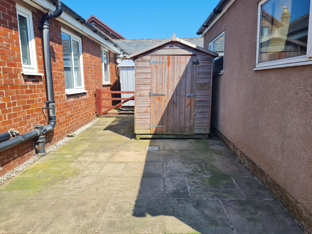 Rear of property