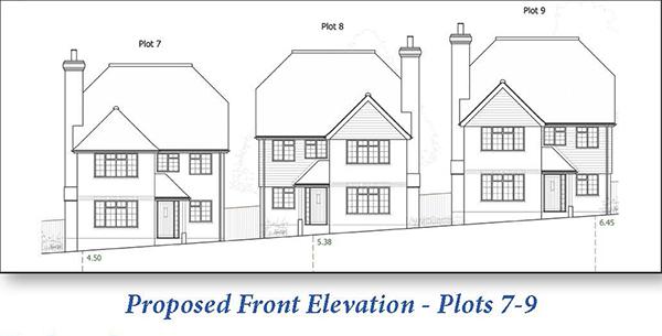 Proposed Front Elevation   Plots 7 9