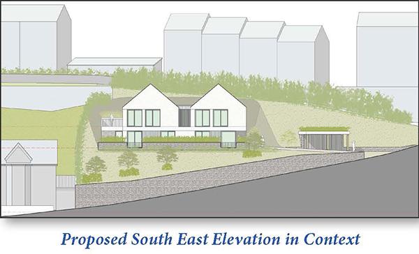 Proposed South East Elevation in Context