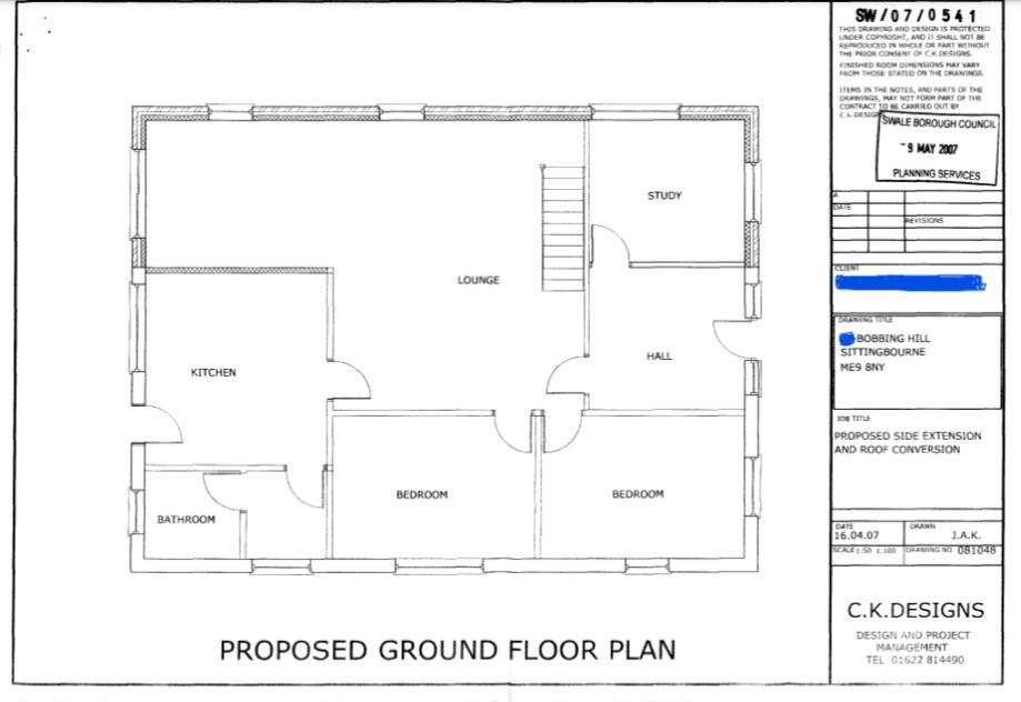 Extension Plans Ground Floor