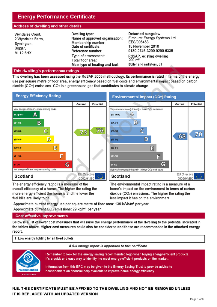 EPC Certificate