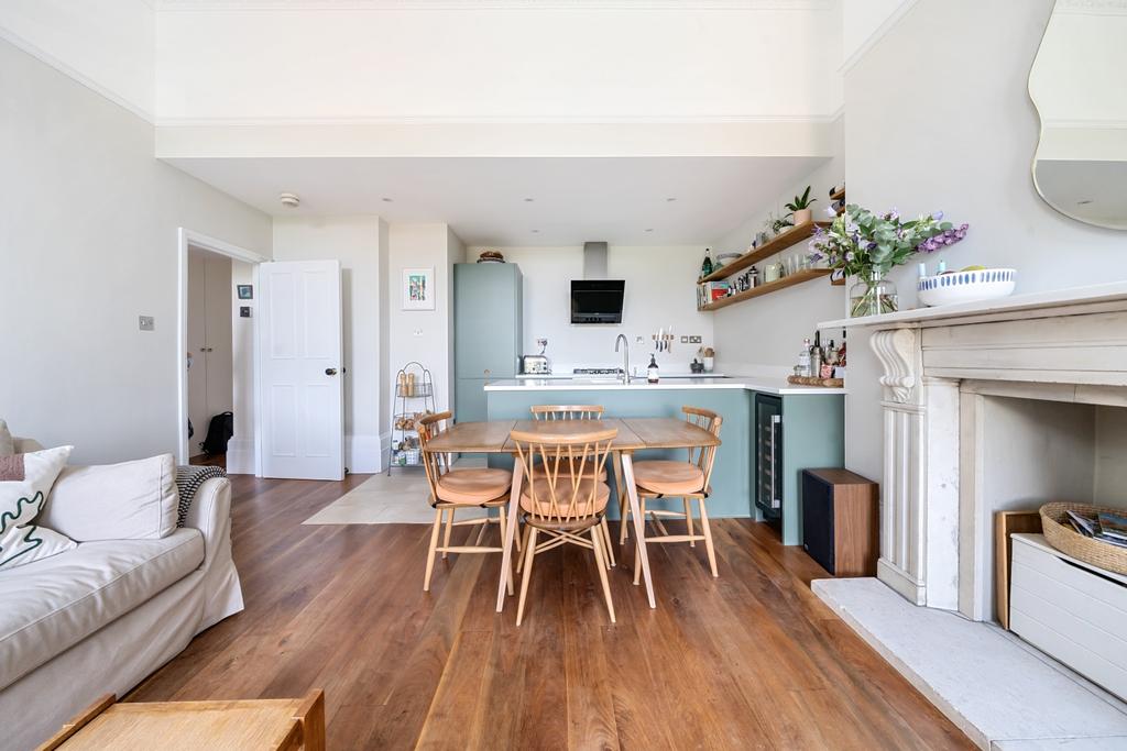 Living room to kitchen