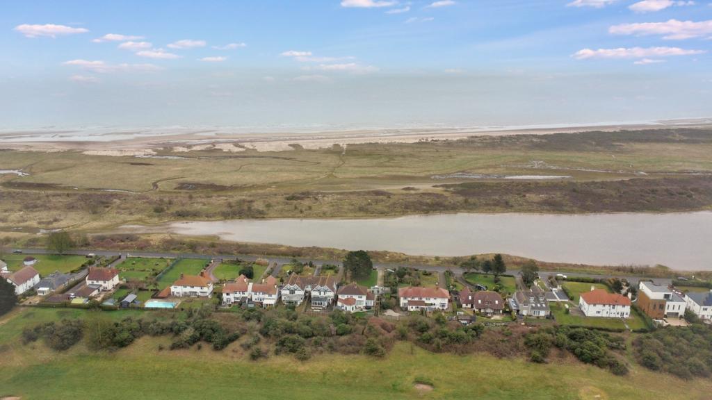 View directly above house