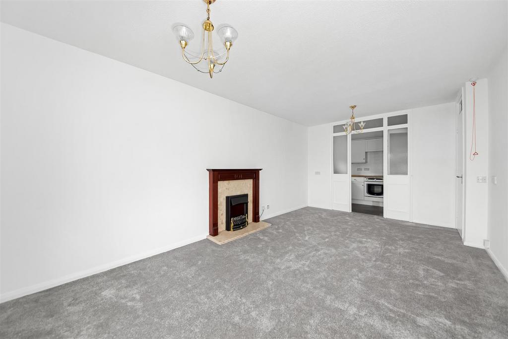 Living room through to kitchen