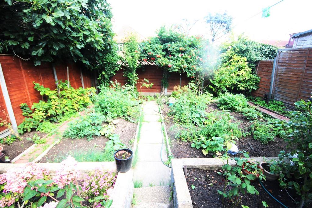 Vegetable plot area to the rear: