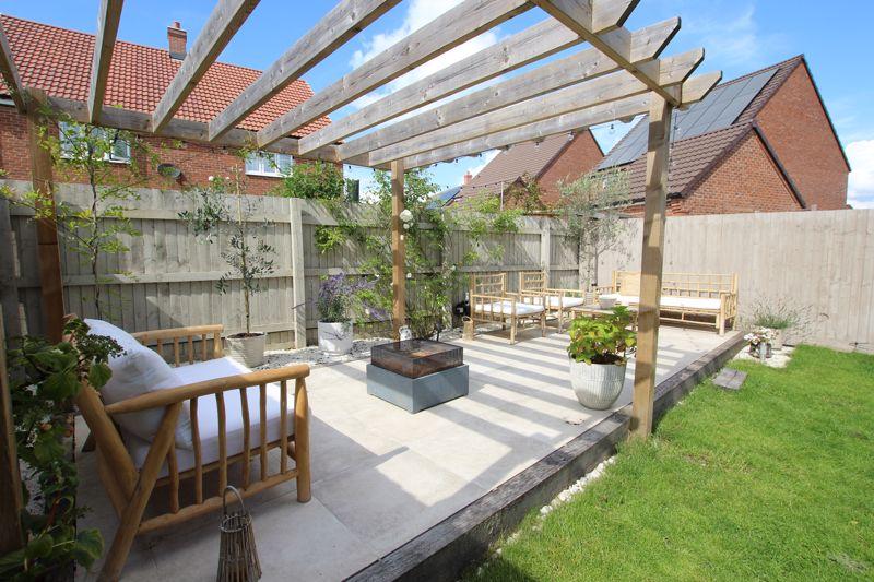 Rear garden seating