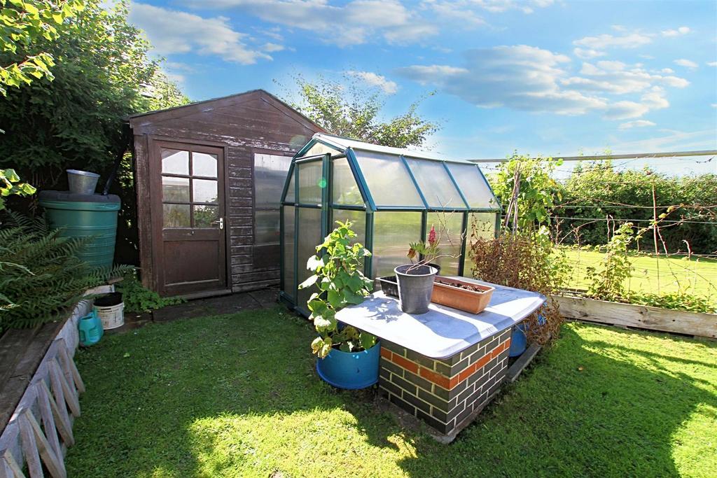 Greenhouse and garden shed