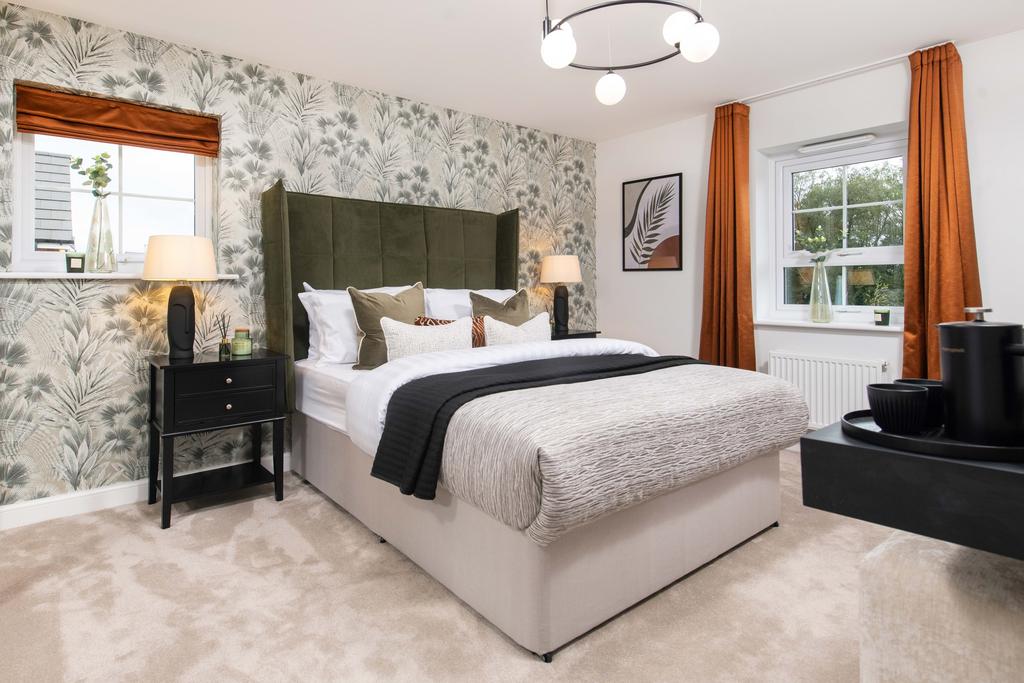 Internal image of the Alderney main bedroom