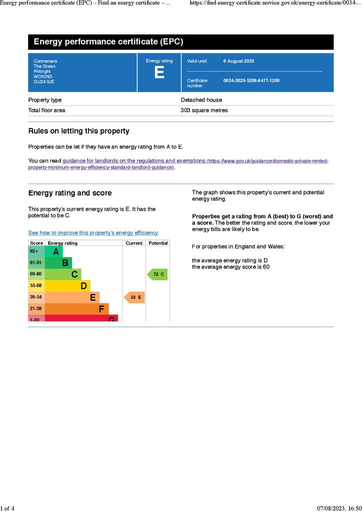 Energy performance c