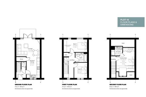 3 bedroom terraced house for sale, Plot 10 Whistle Bell Court, Station Road, Skelmanthorpe, Huddersfield, HD8