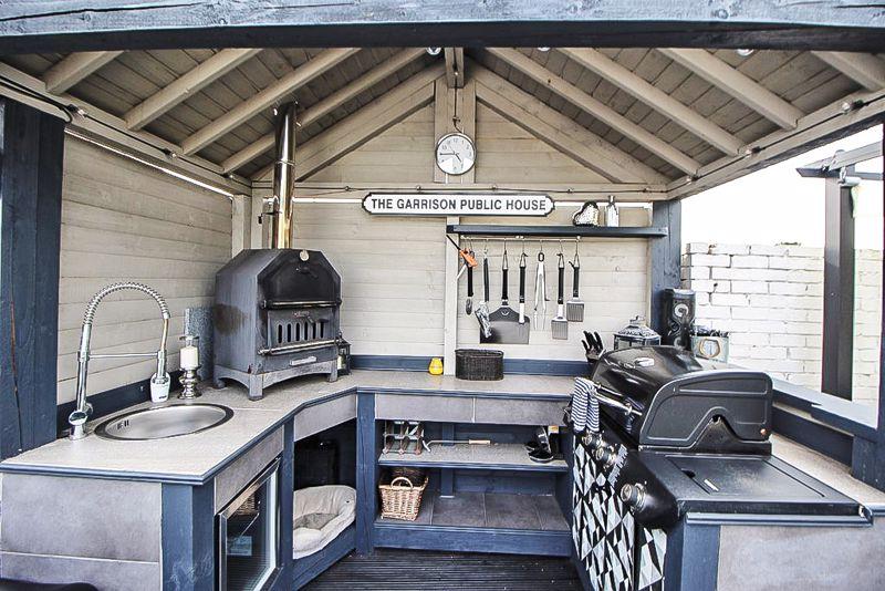 Outside kitchen area