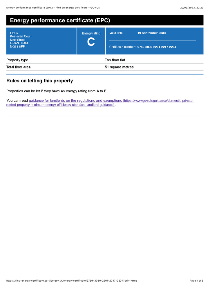 EPC Certificate