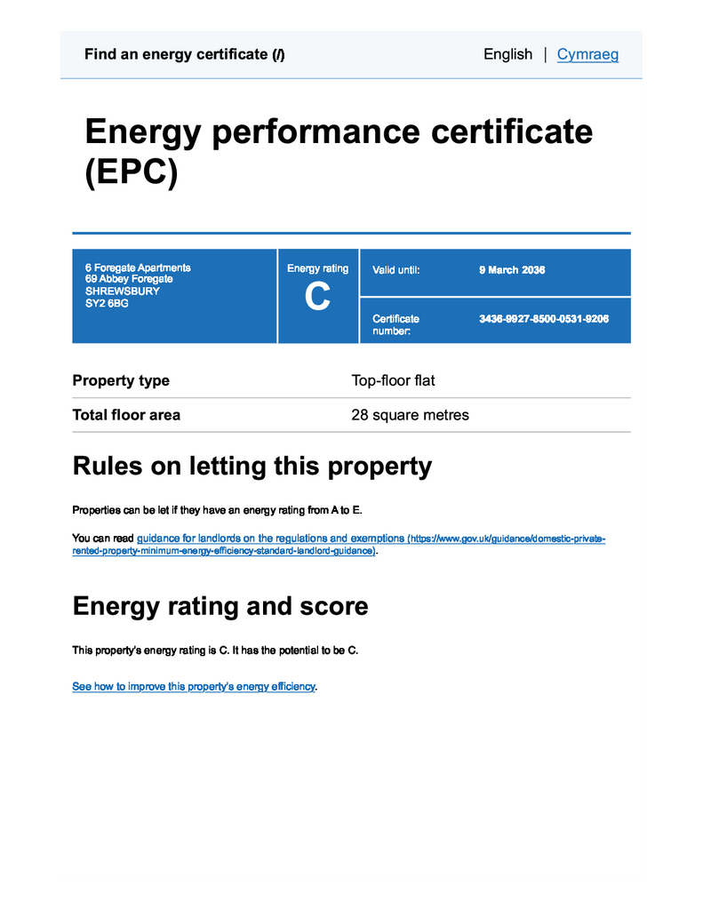 Energy Performance Certificate