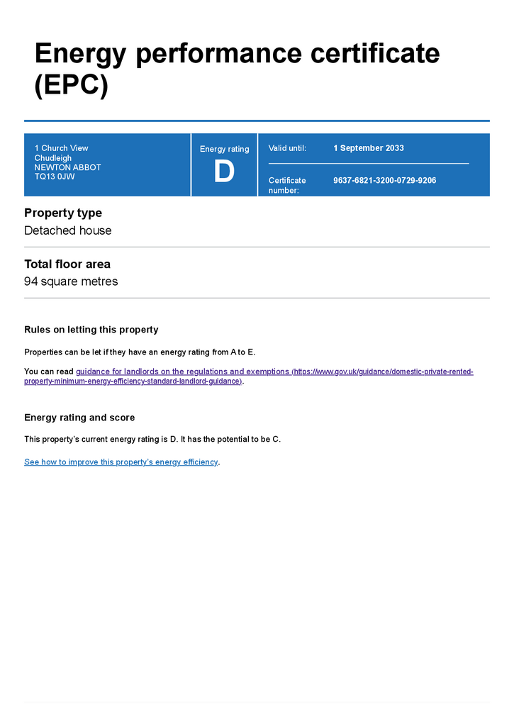 Energy performance certificate (EPC) – Find an ene