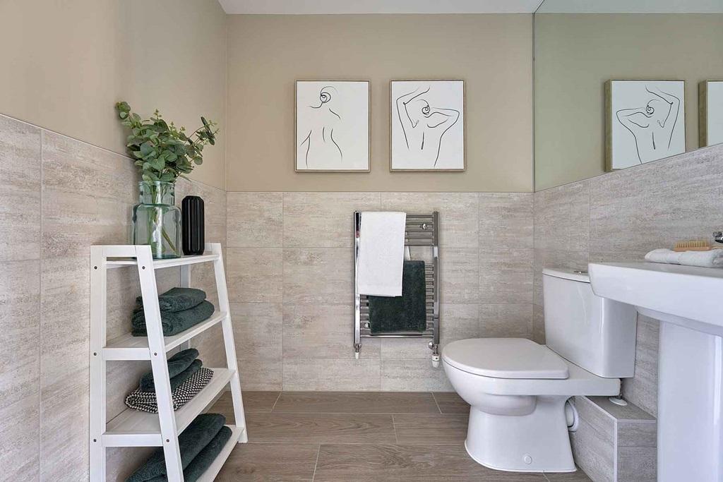 Convenient downstairs toilet