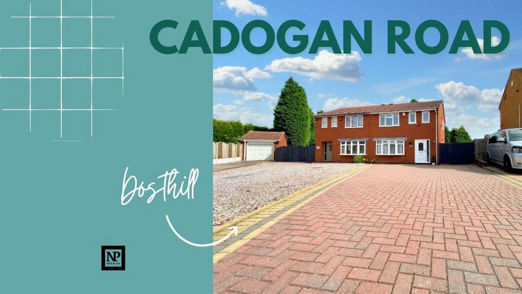 Cadogan Road, Dosthill, B77 3 bed semidetached house for sale £240,000