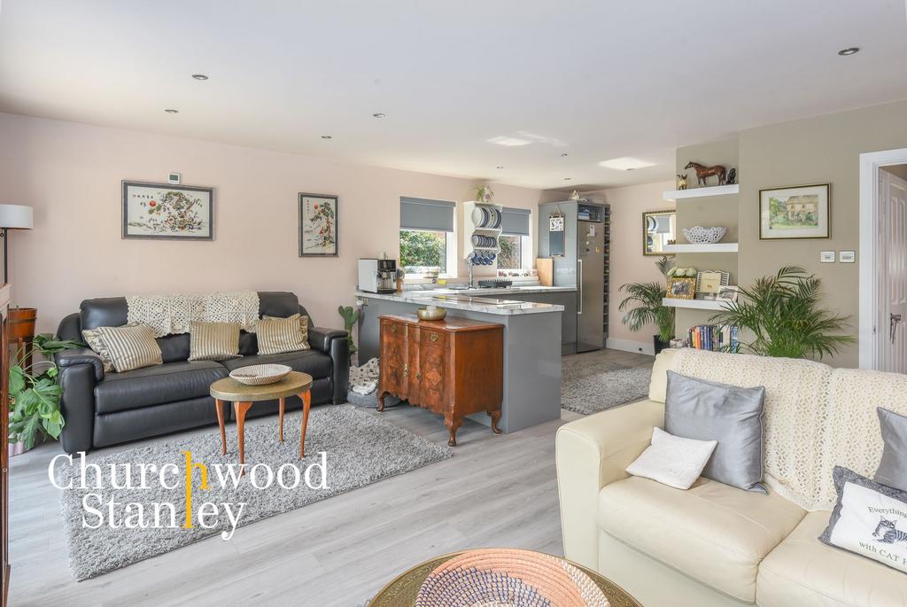 Open plan living space (including the kitchen)