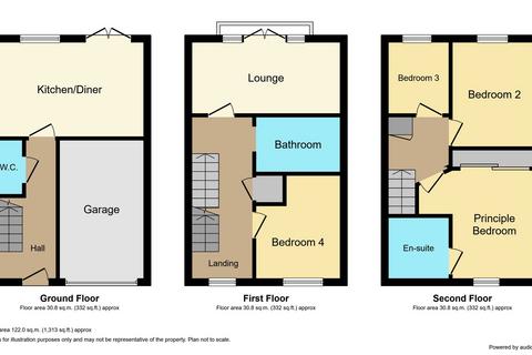 4 bedroom townhouse for sale - Douglas Way, Murton, Seaham, Durham, SR7 9HX