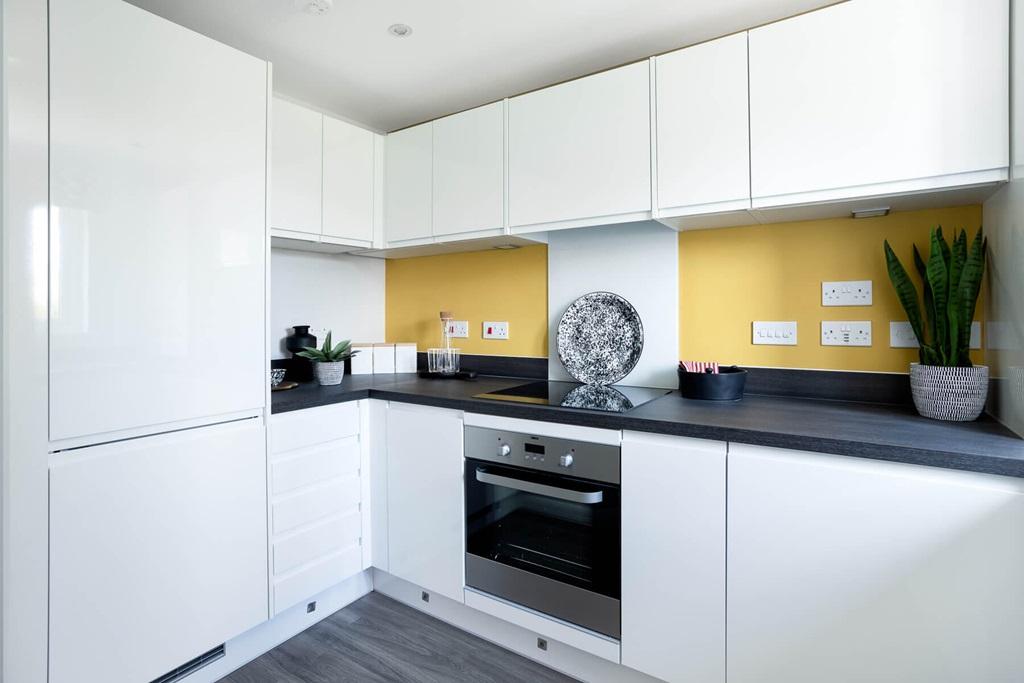 An example of an apartment kitchen