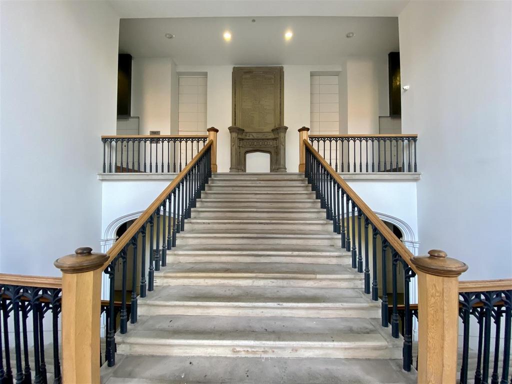 Stairs to communal landing