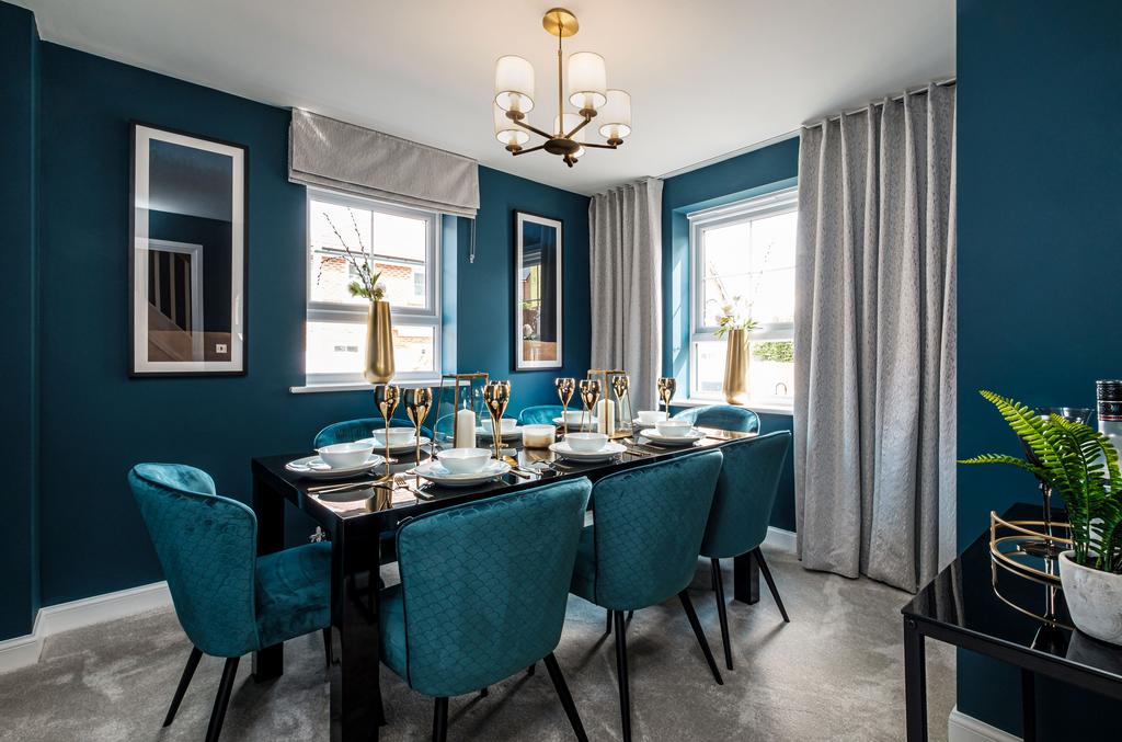 Interior view of our4 bed Alderney dining room