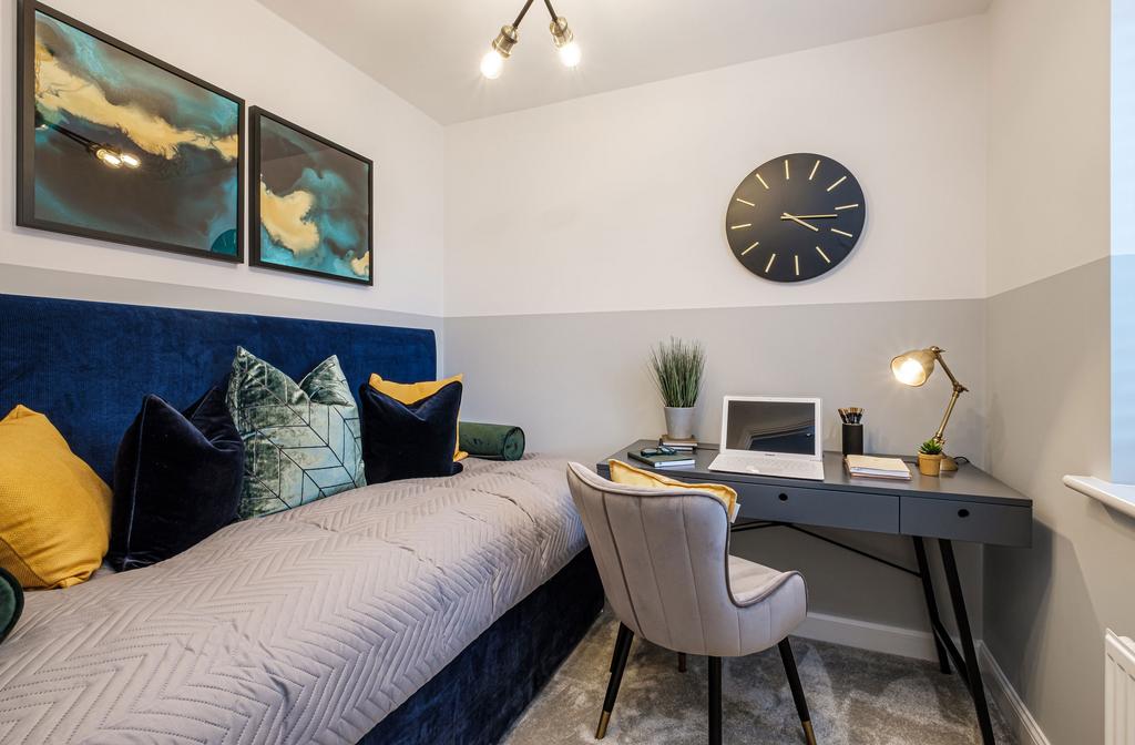 Interior view of our4 bed Alderney bedroom