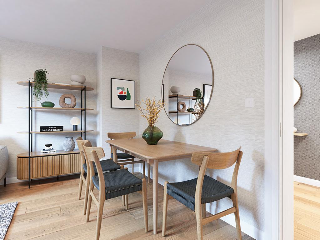 Internal image of the dining area in the...