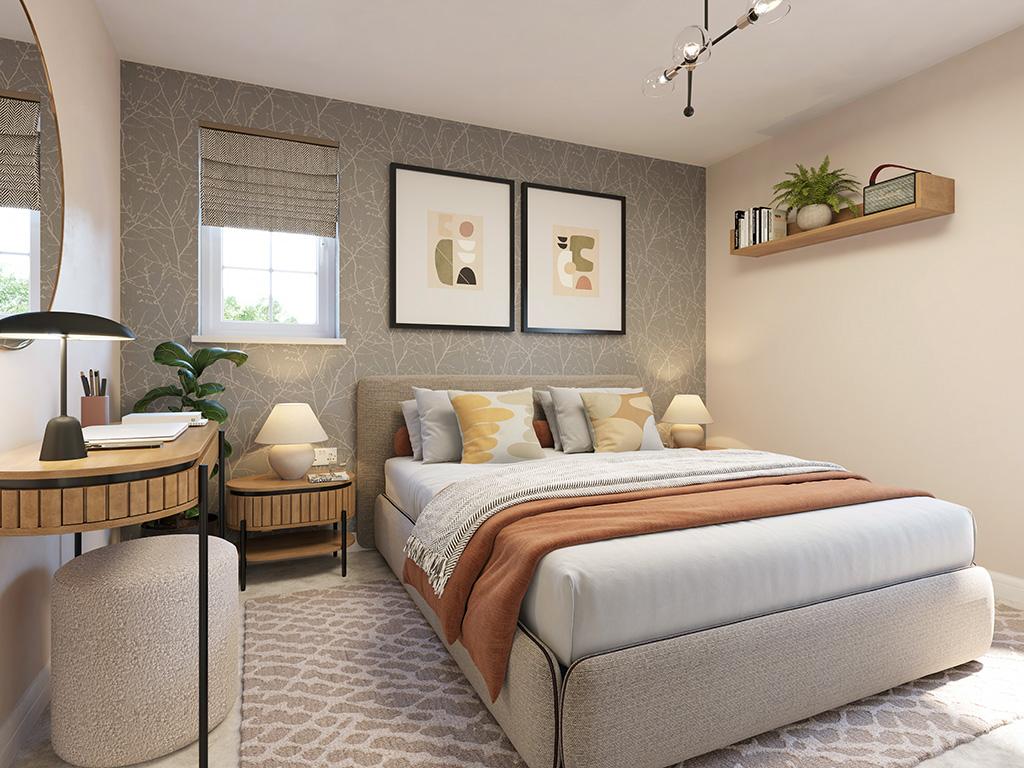 Internal image of the main bedroom in the...