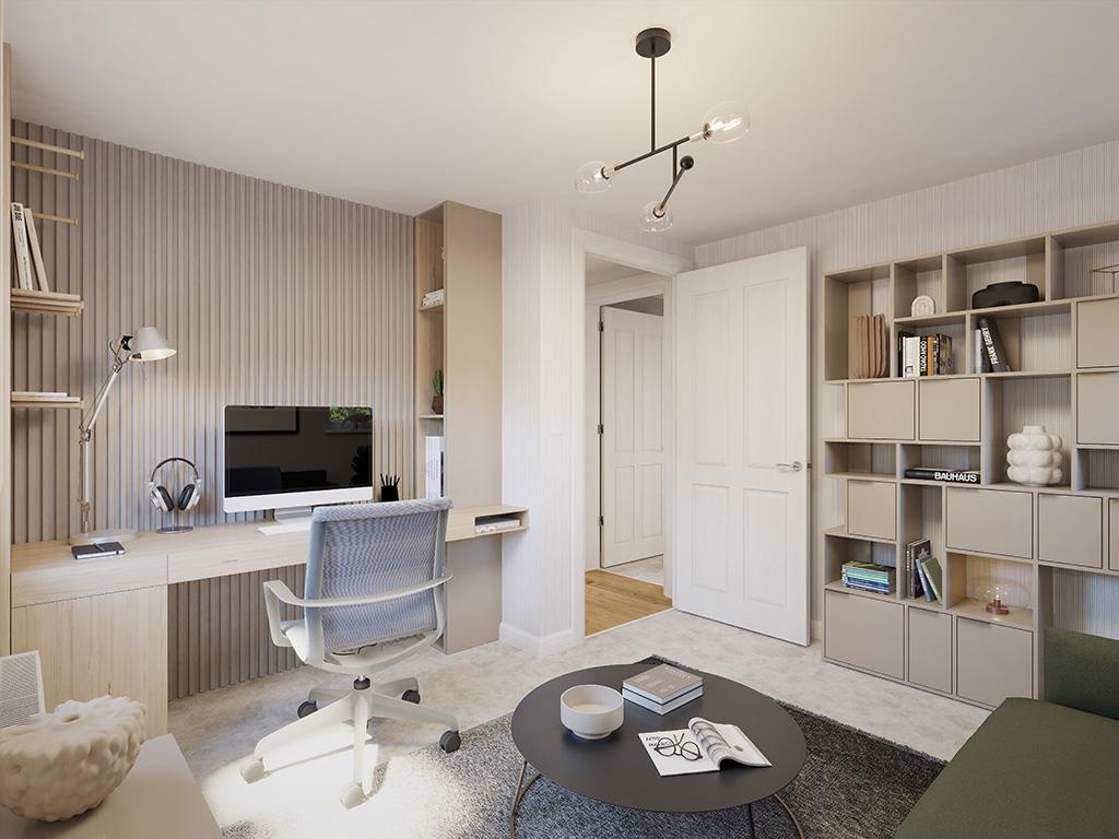 Internal image of the falkirk apartment staged...
