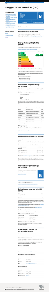 EPC Certificate