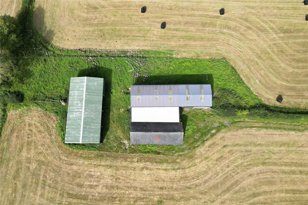 Ariel View Of Barns