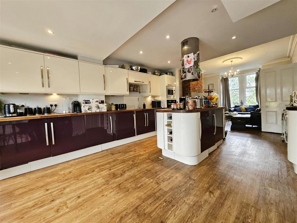 Open plan living dining kitchen