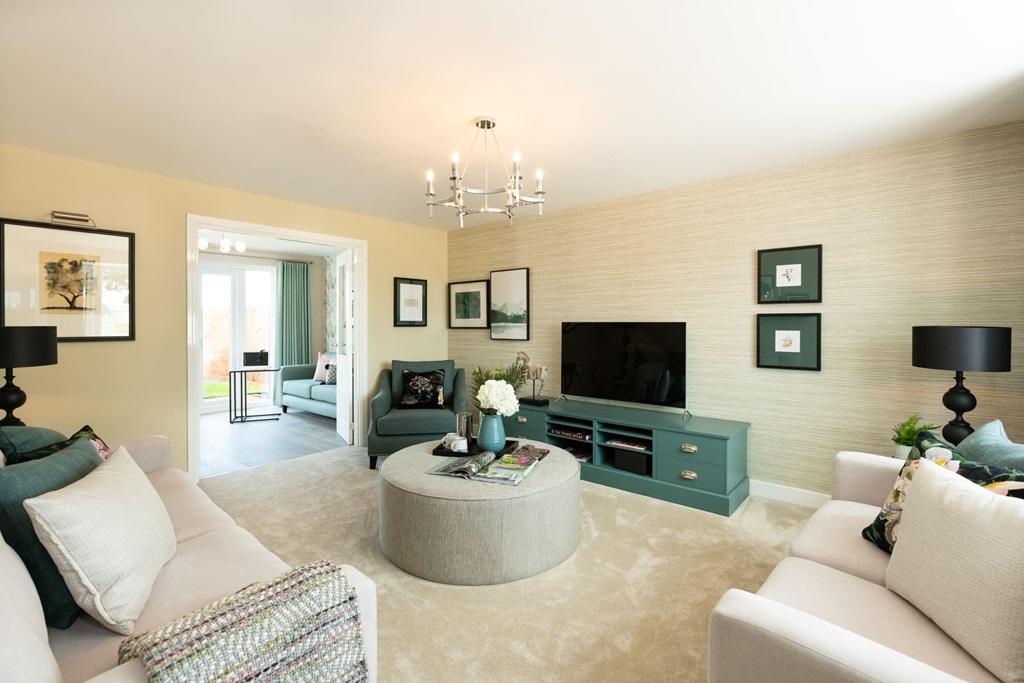 Plenty of space for two large sofas