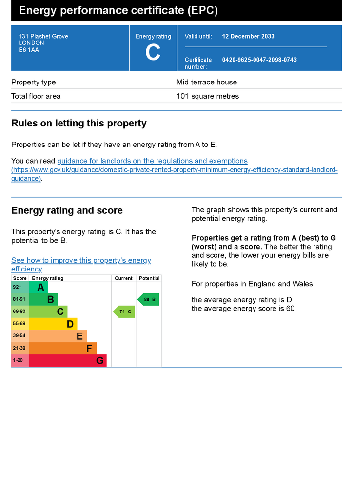 Energy performance certificate (EPC) – Find an ene