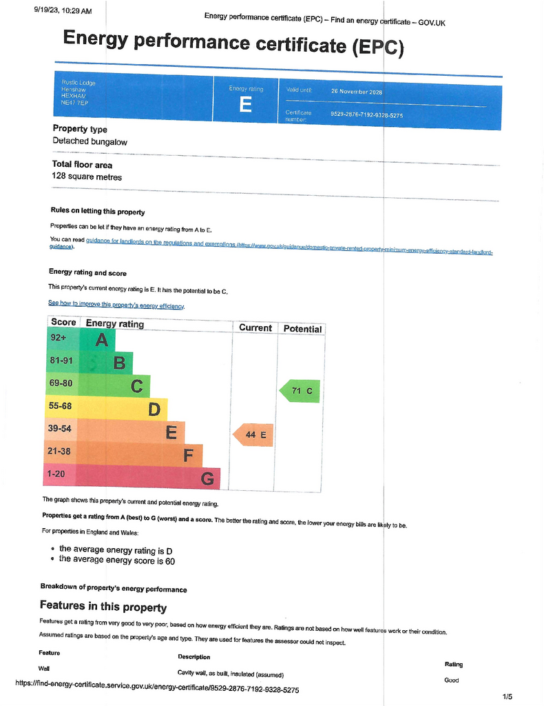 EPC Certificate