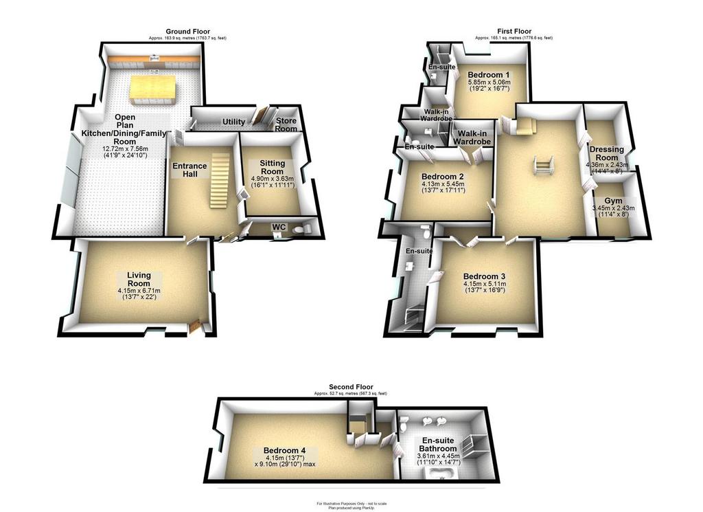 Saxton Manor, Saxton, 3d
