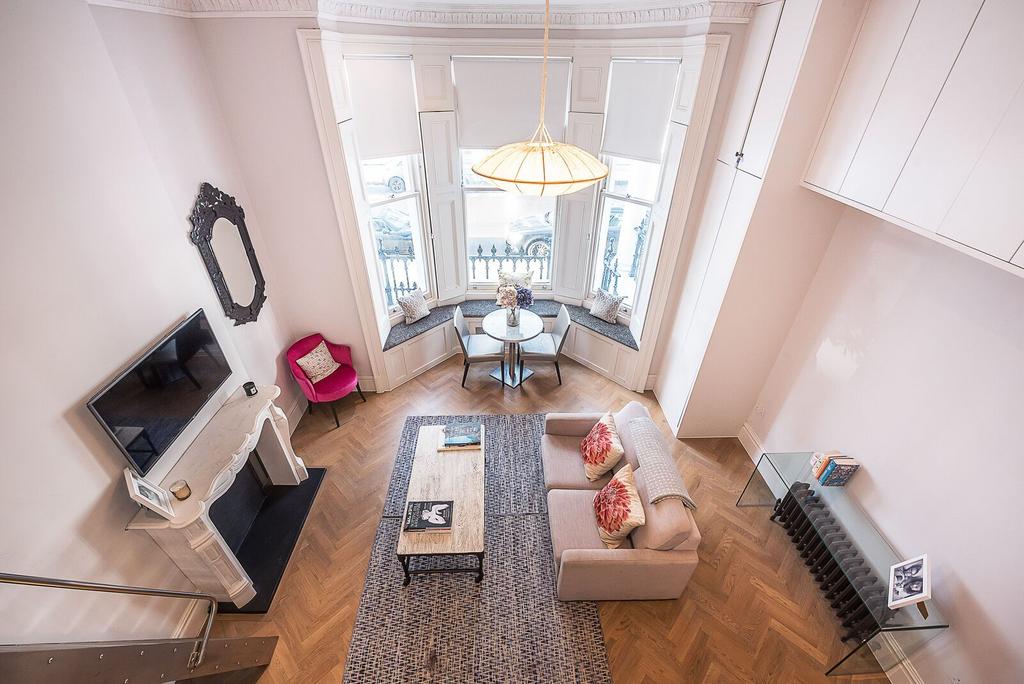 Living room, fireplace