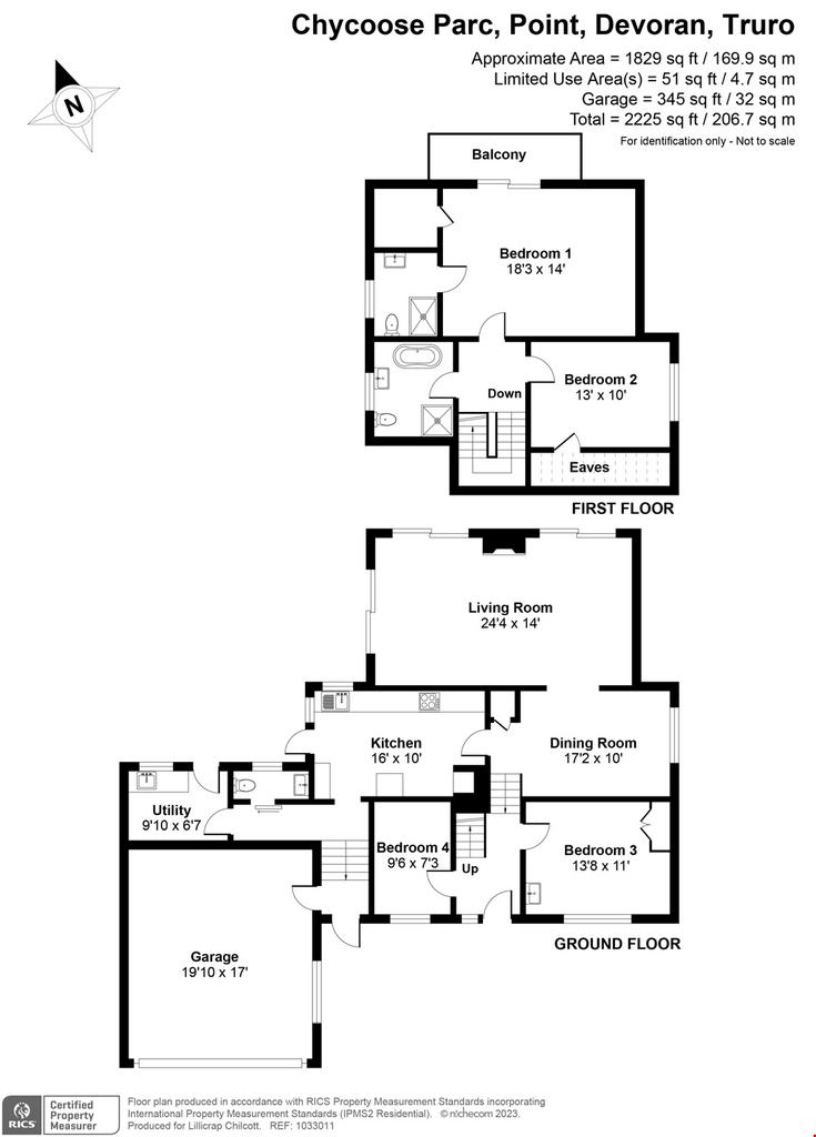 Point, Nr. Devoran, Truro, Cornwall 4 bed detached house for sale £