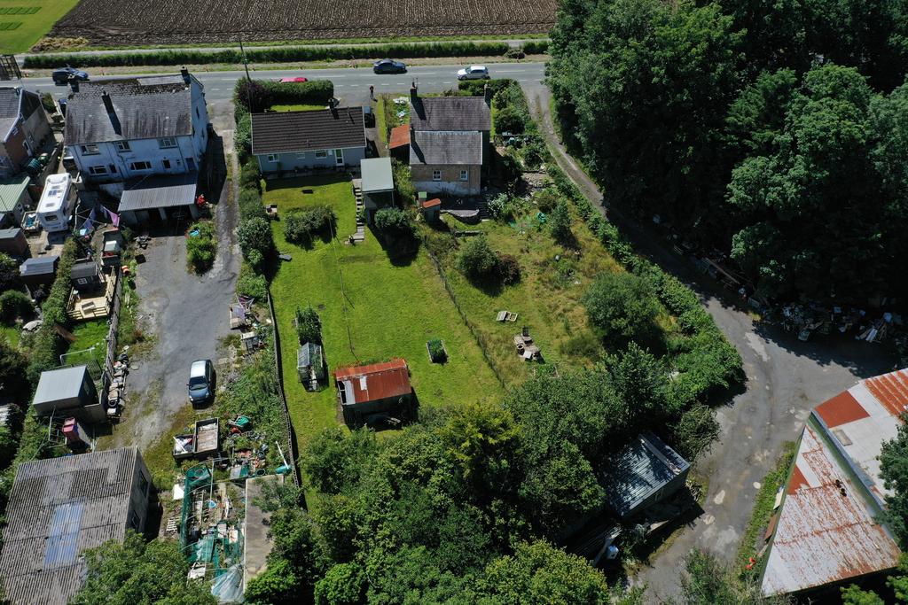 Aerial view of garden