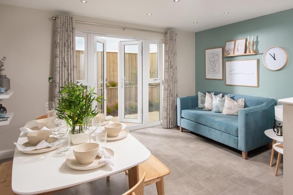 Internal image of the French doors to the rear...