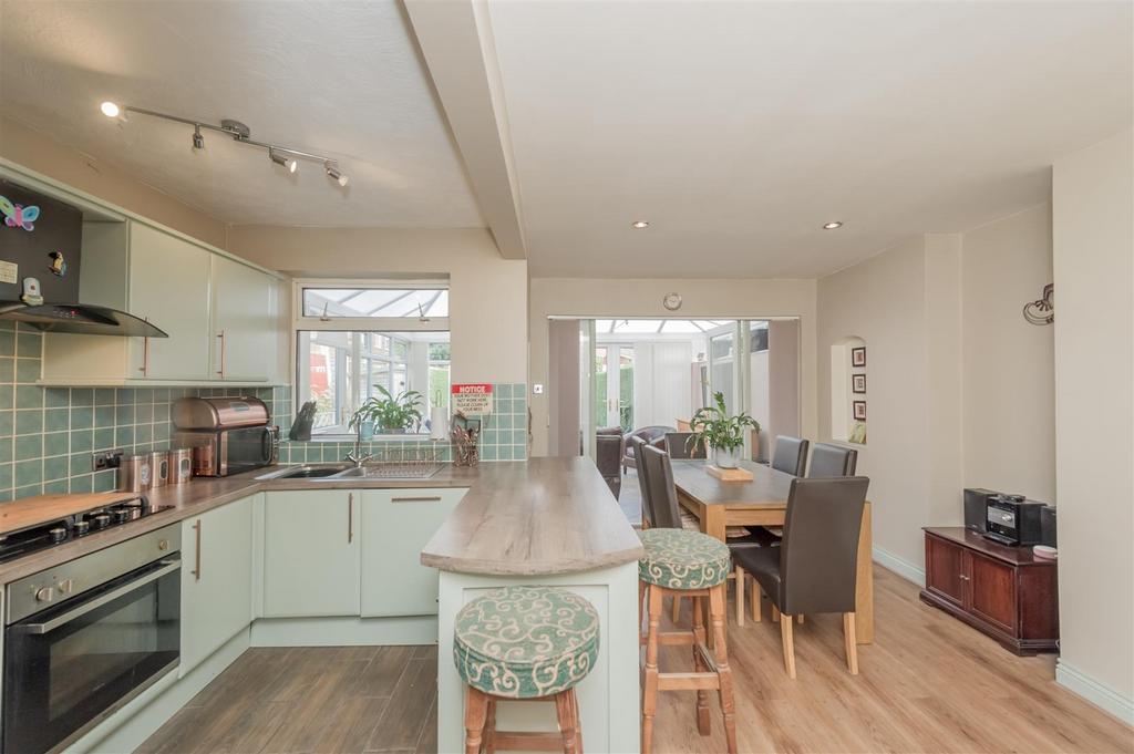 Open Plan Fitted Dining Kitchen: