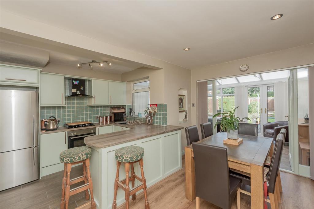 Open Plan Fitted Dining Kitchen: