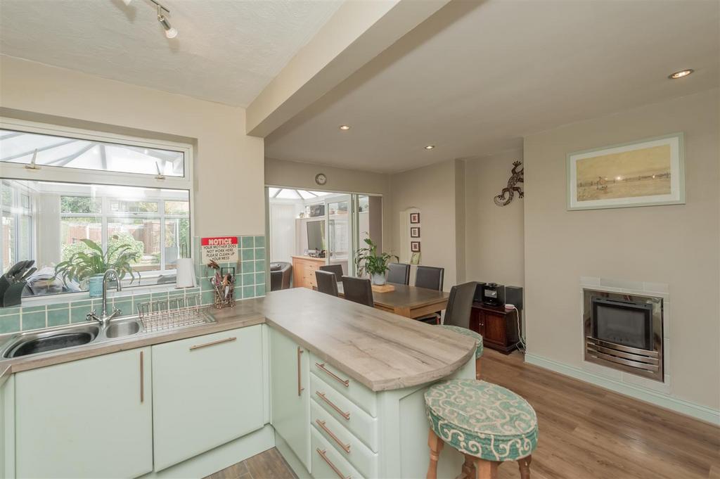 Open Plan Fitted Dining Kitchen: