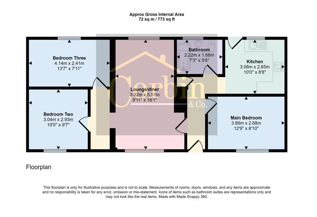 Poole Lane, Bournemouth, Dorset 3 bed semidetached bungalow £300,000