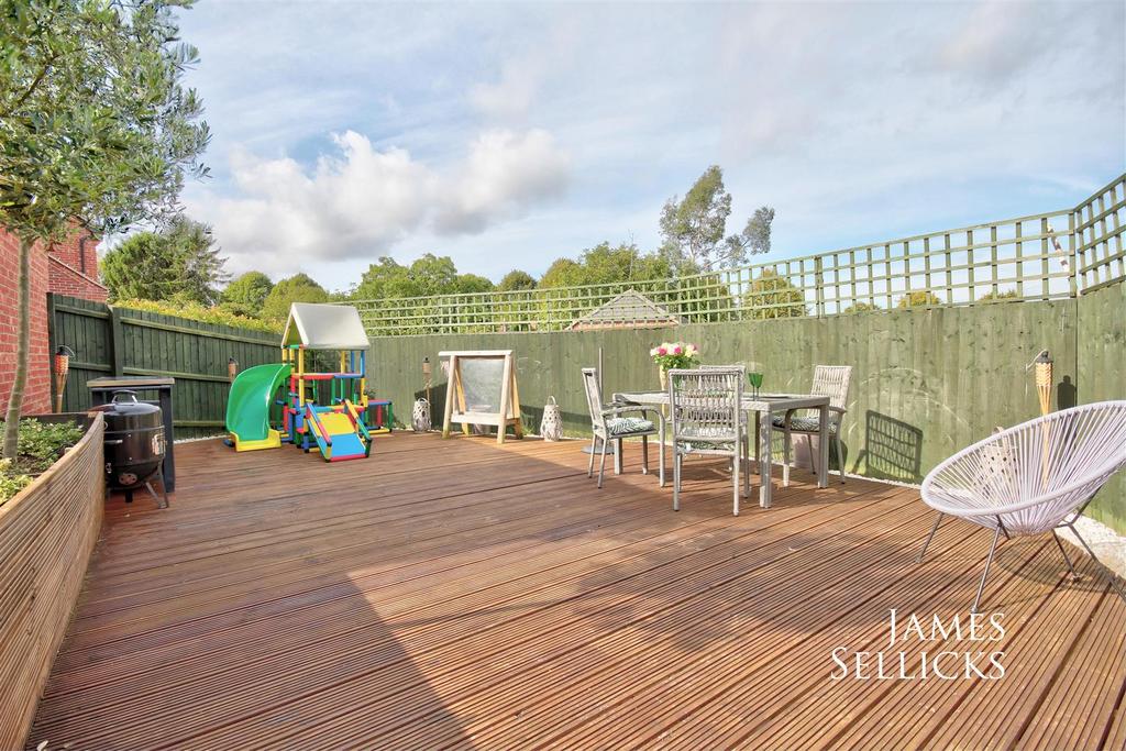 Timber decked terrace