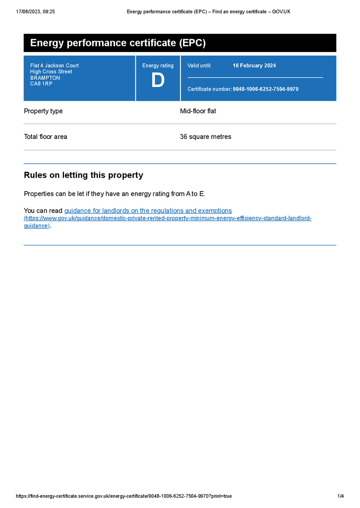 EPC Certificate