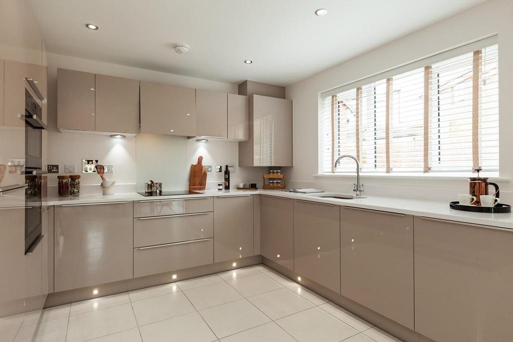 A modern easy to clean kitchen