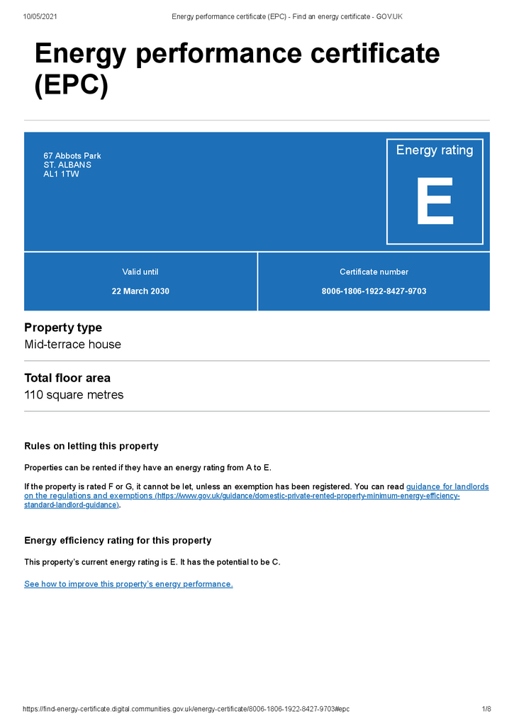 EPC Certificate