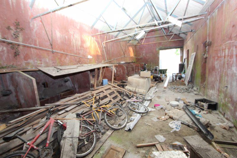 Inside barn
